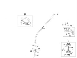 Защитный кожух триммера Efco 8061 (рис. 19) 60022007R