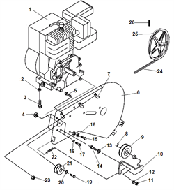 G160F двигатель g160f ("loncin engine" для модели stg5234 , stg5655) /LONCIN ENGINE/ Sturm! G160F
