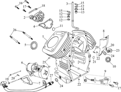 прижимная пластина \ PRESSING LINE PLATE бензогенератора Elitech БЭС 12000 Е (рис.18) 0101191400