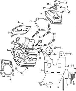 шпилька \ BOLT,STUD бензогенератора Elitech БЭС 12000 Е (рис.10) 0101196500