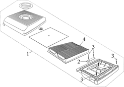 пластина \ PLATE бензогенератора Elitech БЭС 12000 Е (рис.2) 0101204700