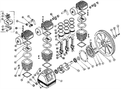 Картер TC3090-00-01 компрессорной головки Elitech ТС 3095 (рис.13) 0702026400