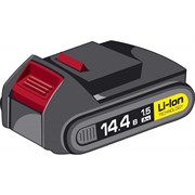 Аккумуляторная батарея 14.4 В, Li-Ion, 1.5 Ач, ЗУБР Аккумуляторная батарея 14.4 В, Li-Ion, 1.5 Ач, ЗУБР