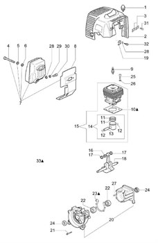 Сальник триммера Efco Stark 44 (рис. 24) 094000099R