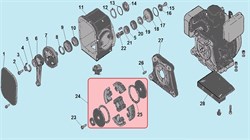 Стопорное кольцо 60 вибротрамбовки Champion TR72 (рис.8) 80K-B10