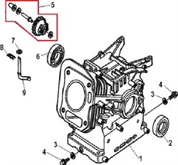 Регулятор оборотов центробежный двигателя Champion G160HK (рис.5) - фото 104303