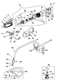 Корпус электродвигателя триммера Efco 8130 (рис. 5) 4198142