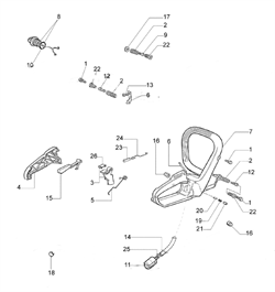 Фильтр топливный бензопилы EFCO 140 (рис.11) 094600450R-00