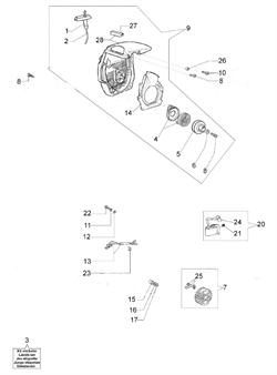 Магнето бензопилы EFCO 140 (рис.20) 50050013AR