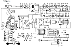 Вал реечного механизма сверлильной машины Diam (A/N- 254,355) №127 - фото 12880