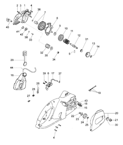 Суппорт электропилы Efco EF 2000 E (рис. 1) 51020007R - фото 14194