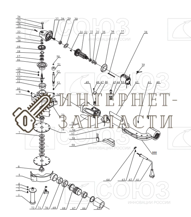 Ротор 182х40х60х28хм6  болгарки Союз УШС-8150Ш №32 УШС-8150Ш-32