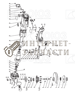 Шестерня Большая (D57,5; H20, D14)  болгарки Союз УШС-9015 №18 - фото 151558