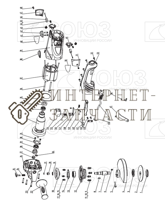 Диффузор  болгарки Союз УШС-9015 №35 УШС-9015-35