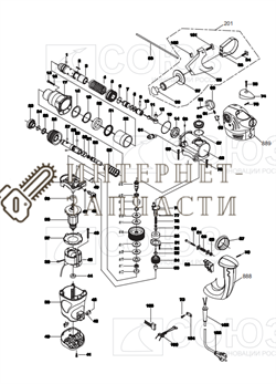 Шестерня коническая (D50; d30,5; h25) перфоратора Союз ПЕС-2517 №5 ПЕС-2517-5 - фото 152095