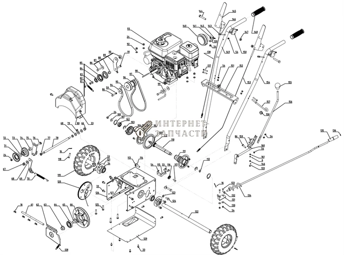Гайка М16 снегоуборщика RedVerg RD-24055-63 6645171_RD
