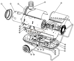 Двигатель дизельной тепловой пушки RedVerg RD-DHI20W-36 - фото 164857