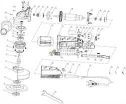 Корпус редуктора болгарки Redverg RD-AG18V-17 6646229_RD - фото 165342