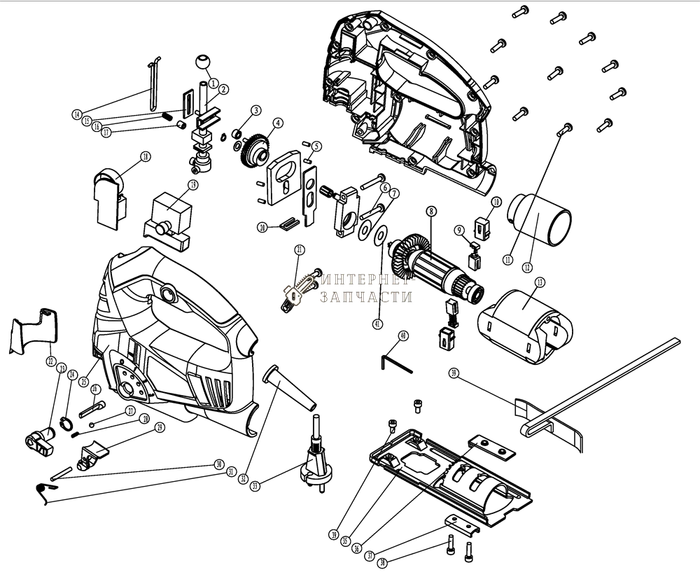Щетка (1шт) лобзика Redverg RD-JS600-65-9 6649109_RD