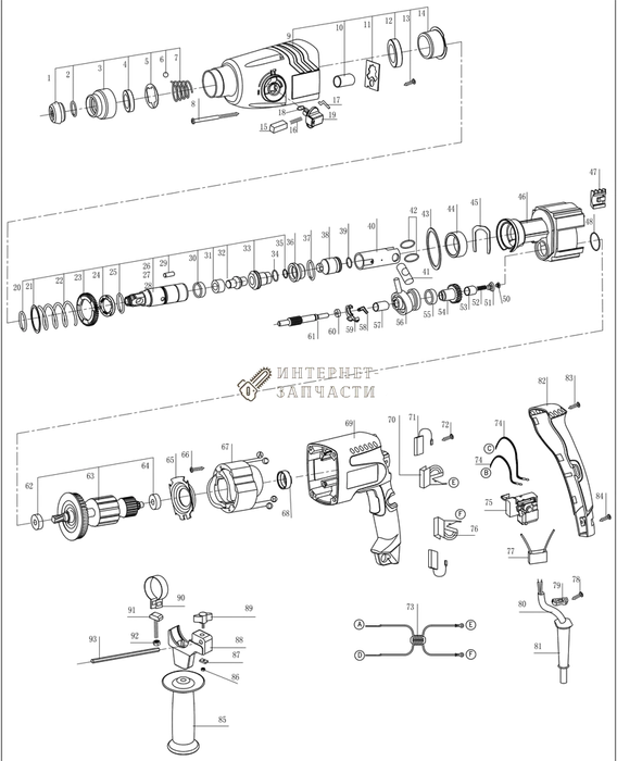 Кольцо поз.43 перфоратора Redverg RD-RH750-43 6645913_RD