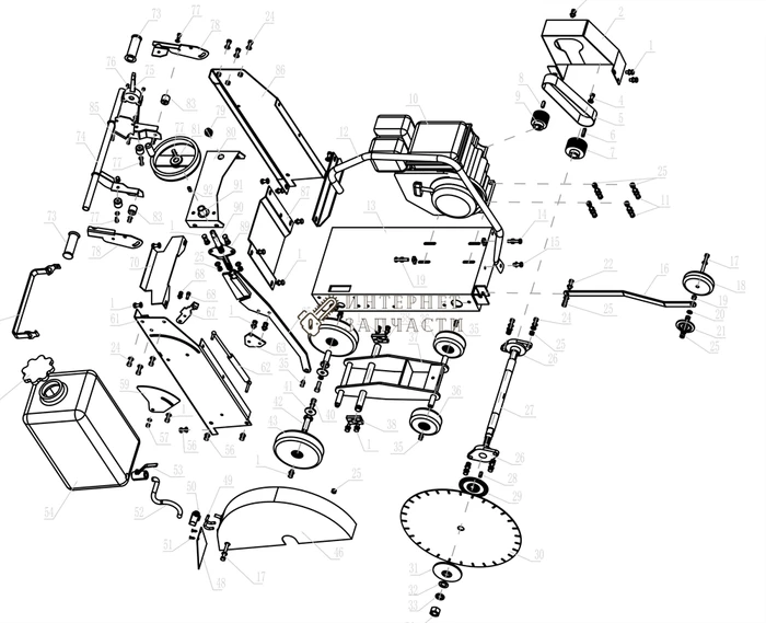 Колесо швонарезчика Redverg RD-Q480L-36 6645751_RD
