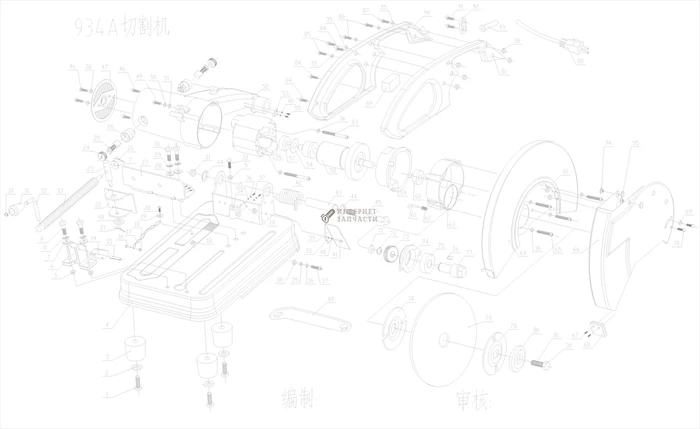 Статор пилы торцовочной RedVerg RD-CM355-2000-56 6648023_RD