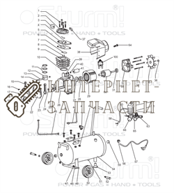 Вентилятор компрессора Sturm AC9316/16A/165/166-35 AC9316/16A/165/166-35 - фото 167448