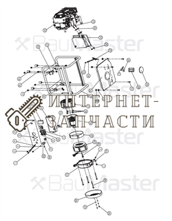 Ротор и статор в сборе генератора BauMaster PG-8715X-1-39N,41N - фото 167754