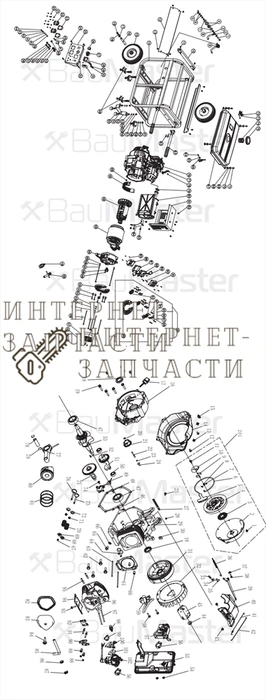Прокладка карбюратора генератора BauMaster PG-8719WX-2-56 390428