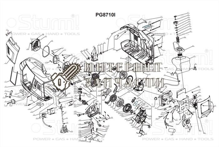 Стартер  генератора BauMaster PG8710I-127 390500