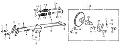 сальник клапана бензогенератора Elitech БЭС 1800 (рис.13) - фото 22265