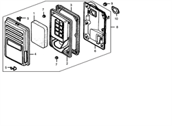 Фланцевая гайка бензогенератора Elitech БЭС 2500 Р (рис.7) 3803700120005 - фото 22768