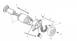 Болт бензогенератора Elitech БЭС 2500 Р (рис.12) - фото 22783