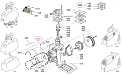 Крышка шатуна D47 OL195 SIL. T2 безмасляного коаксильного компрессора Elitech OM 195/24 (рис.41) 0703104105