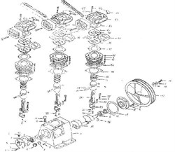 Маслоразбрызгиватель боковой компрессорной головки Elitech ТС 3065 (рис.21) 0702028800