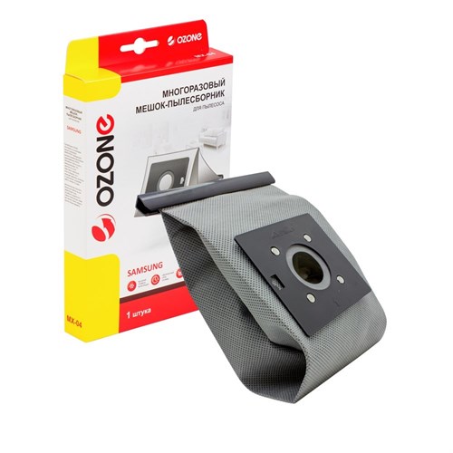 MX-04 Мешок-пылесборник Ozone многоразовый для пылесоса + микрофильтр MX-04 - фото 323609
