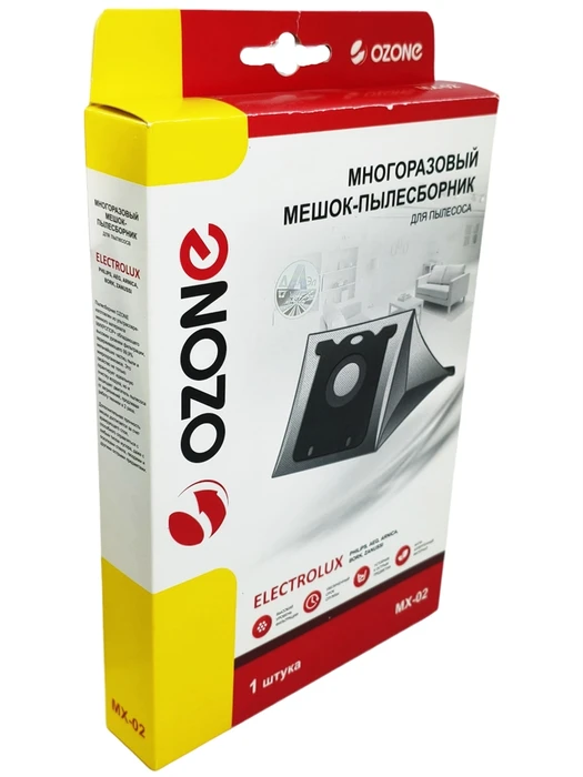 Мешок-пылесборник Ozone MX-02 многоразовый для бытового пылесоса