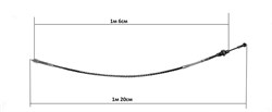 Трос реверса виброплиты (длинна 1 м 20 см) - фото 5287