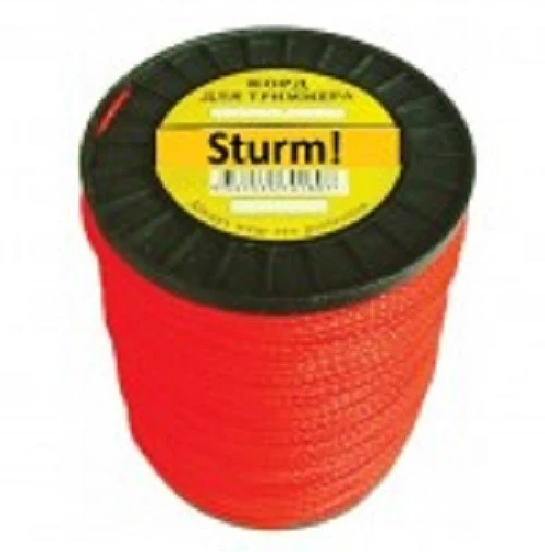Леска для триммера STURM, d=1.6 мм, l=510 м (бобина), звезда, красная 18612298