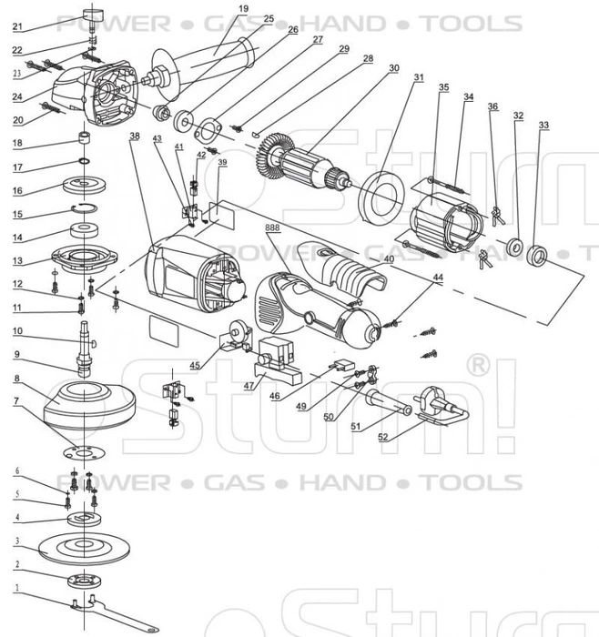 Фланец внутренний болгарки Sturm! AG9012V (рис.4) AG9012V-4