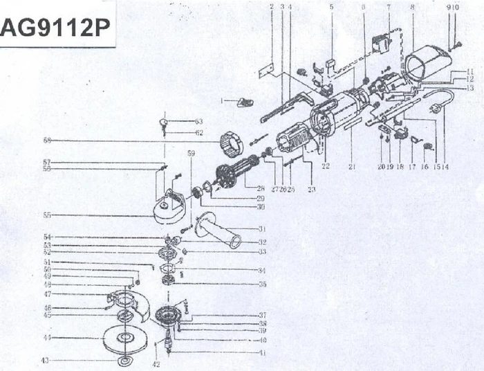 AG9112P-41 шпиндель (L67, M12) /SPINDLE/ STURM AG9112P-41