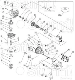 AG9511-8 вал ведомый /OUTPUT SPINDLE/ Sturm! AG9511-8