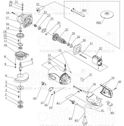 AG9512H-27N ротор 155х38х52х25мм 8мм /ROTOR/ Sturm! AG9512H-27N - фото 57327