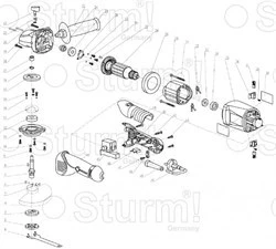 AG9515D-36 щеткодержатель /BRUSH HOLDER/ Sturm! AG9515D-36