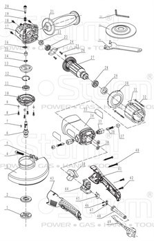 AG9515E-30 кожух вентилятора /FAN GUIDE/ STURM AG9515E-30