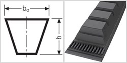 Ремень приводной клиновой  СХ 46,5 Li=1181mm, Ld=1240mm LC30212476 - фото 58820