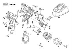 Коробка редуктора Gear Box шуруповерта Bosch PSR 10,8 LI-2 (3603J72900) (рис.27) - фото 61292