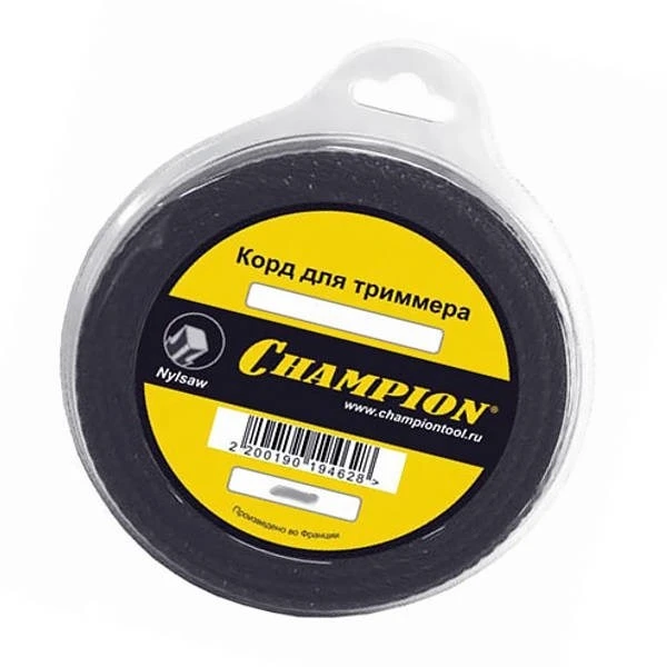Корд триммерный CHAMPION  Nylsaw 3.5мм*27м (черный зубчатый) C5048
