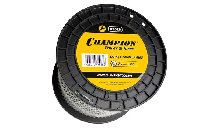 Корд триммерный CHAMPION  Round Pro 2.4мм *230м+нож C7028
