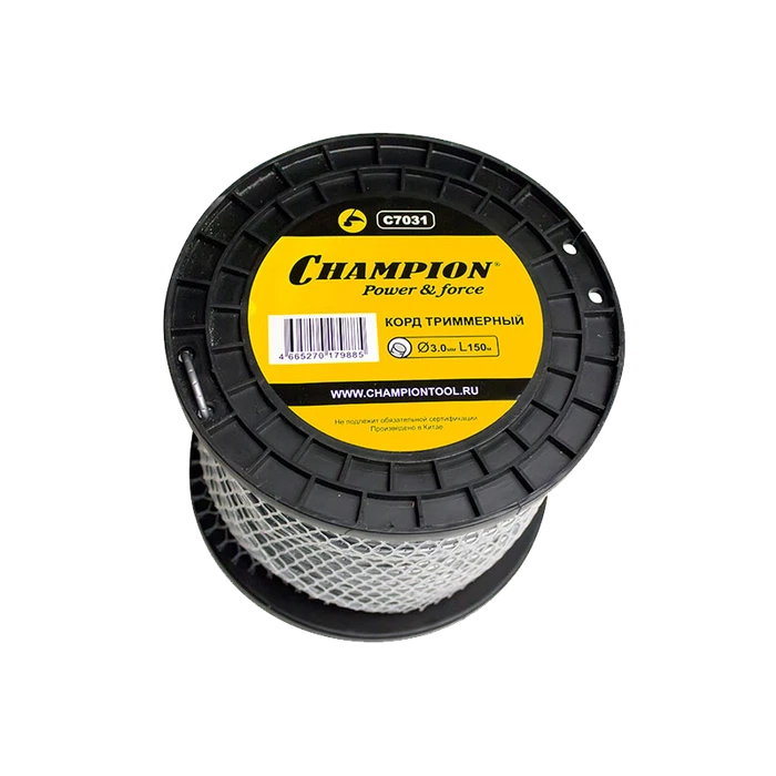 Корд триммерный CHAMPION  Round Pro 3.0мм *150м(круглый)+нож C7031